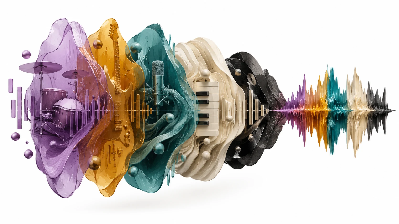 WaveQuake Soundprint: Artist to Song — editorial illustration