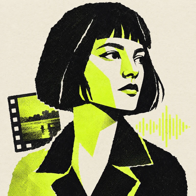 Editorial illustration representing Ines Halvorsen; not a verified likeness